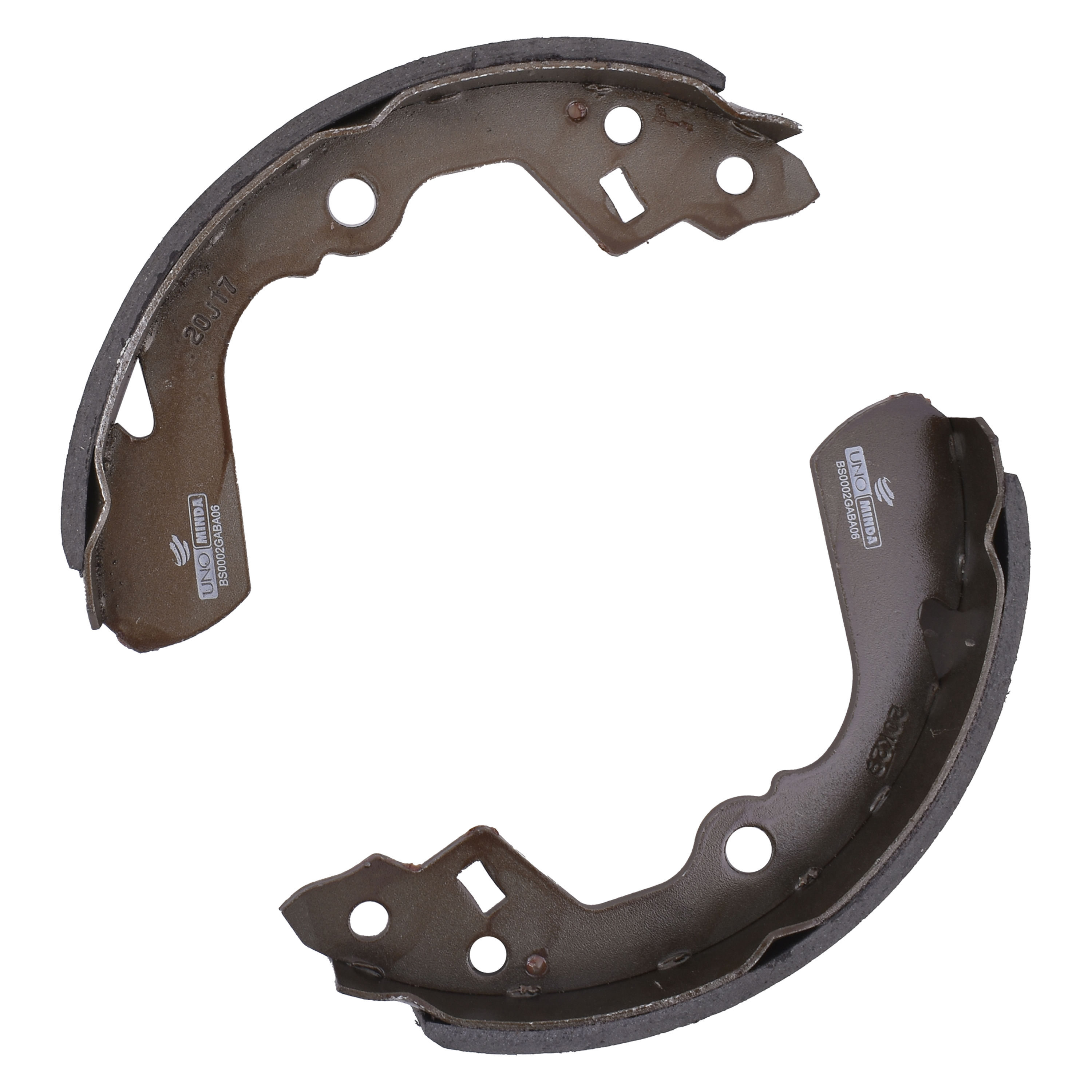 Uno Minda BS0002G Brake Shoes Rear for (Girling type)  Force Minidor/ Mahindra Champion (Set Of 4)